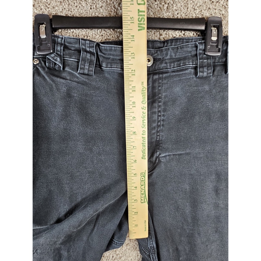 Duluth Trading Co Flex Fire Hose Black Cargo Canvas Pants Men's 42x32 (41x30) - Picture 6 of 16